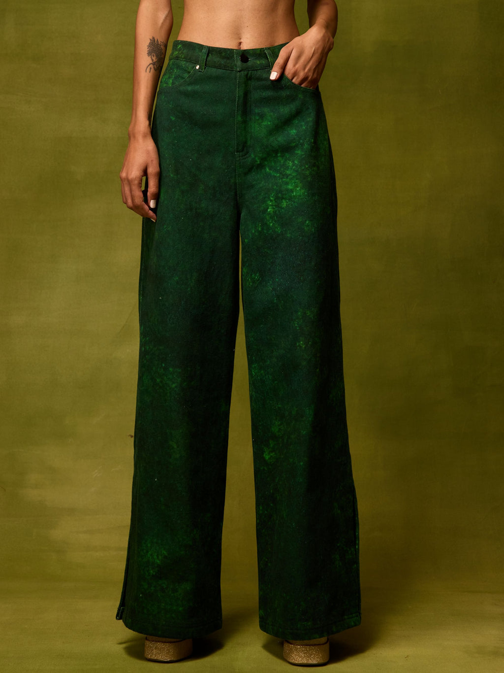 Emerald Muse Straight Trousers