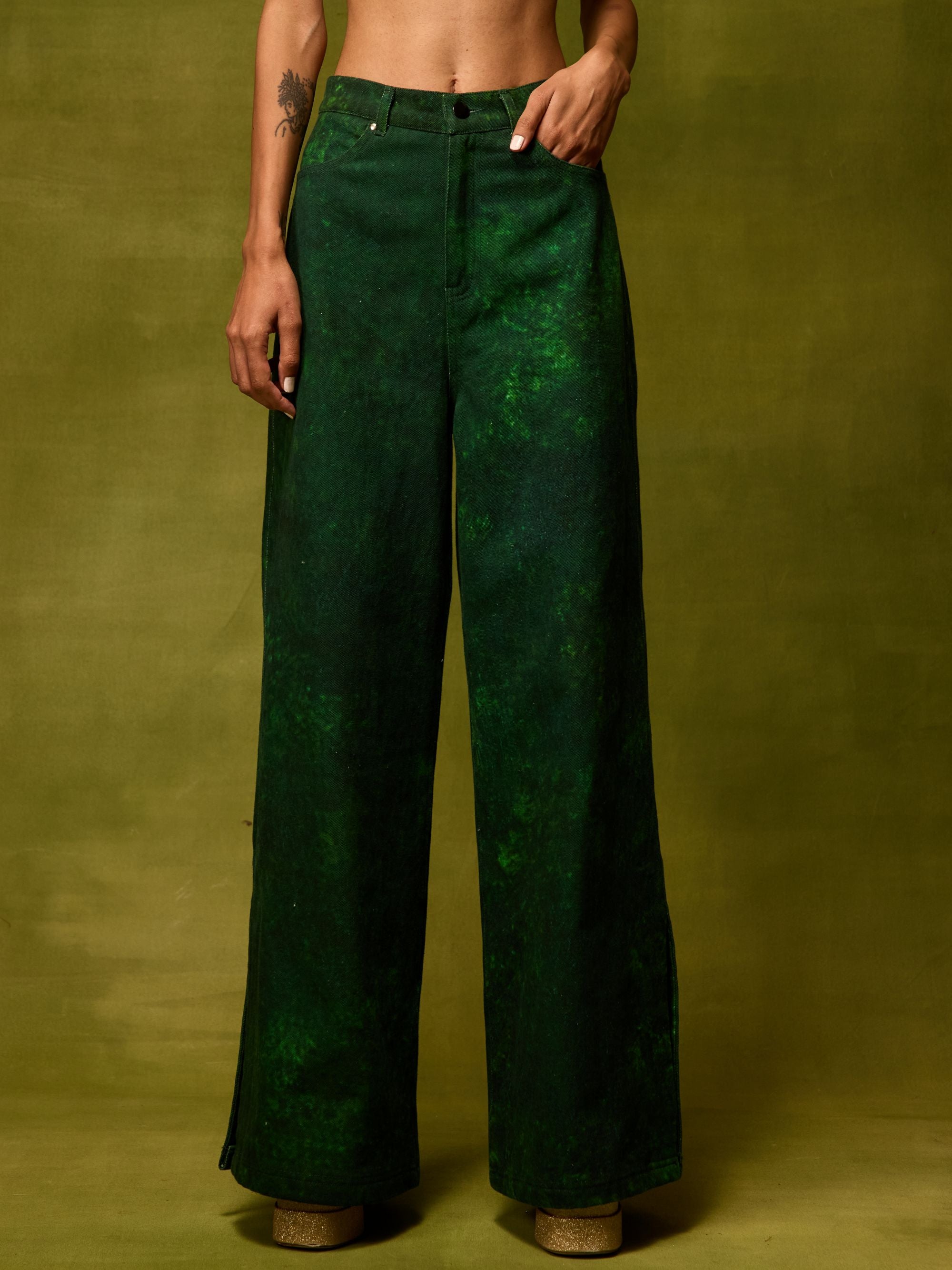 Emerald Muse Straight Trousers