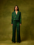Emerald Muse Cropped Jacket