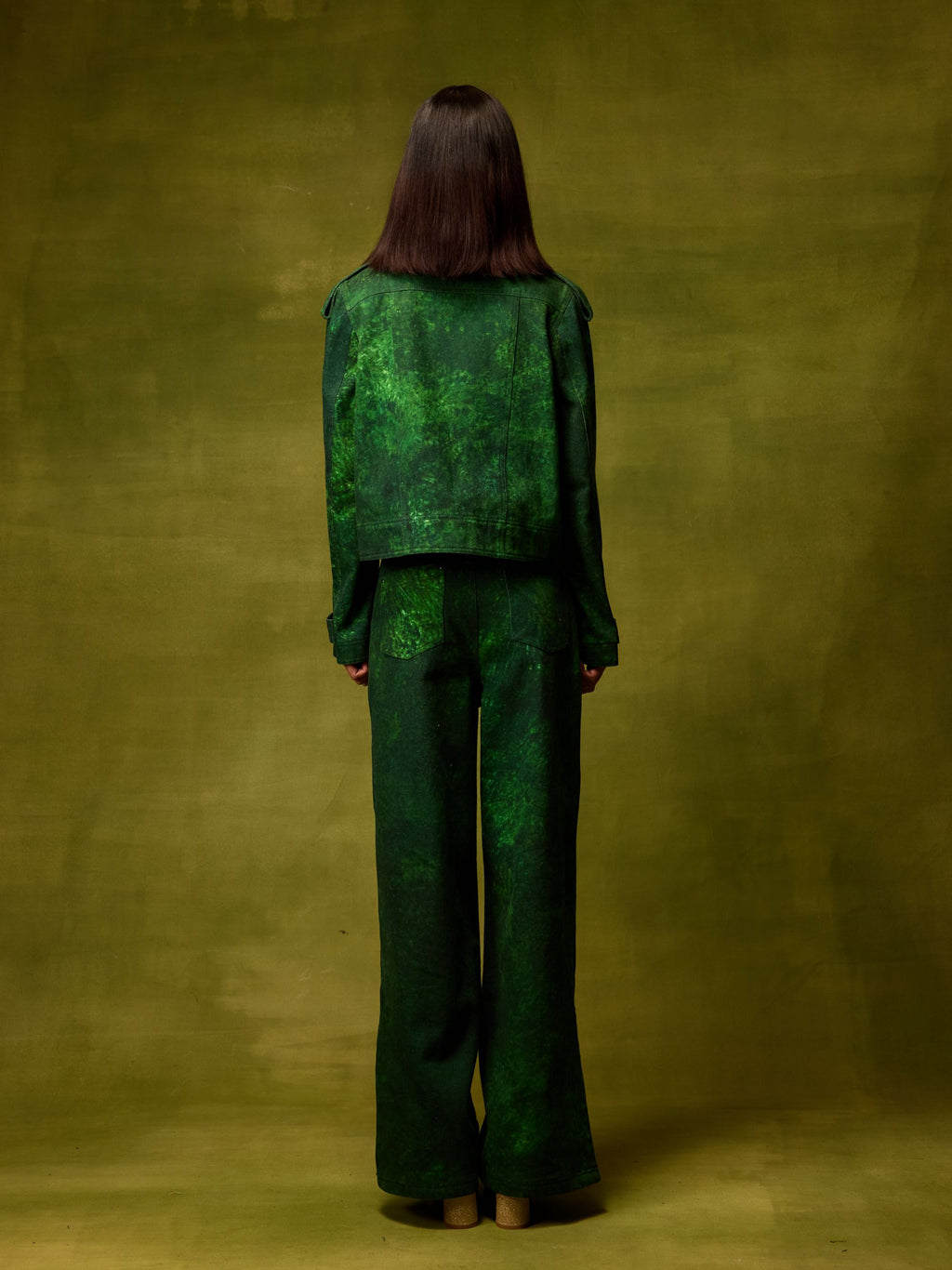 Emerald Muse Cropped Jacket