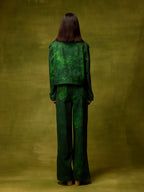 Emerald Muse Cropped Jacket