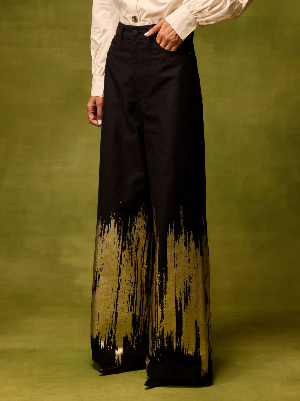 Twilight Gold Straight Trousers