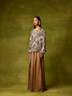 Vienna Beige Flared Pants