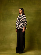 Vienna Stripe Peplum Top