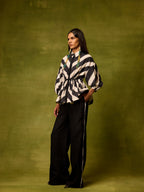 Vienna Stripe Peplum Top