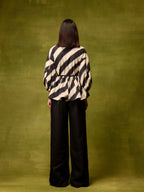 Vienna Stripe Peplum Top