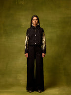 Twilight Black Straight Trousers