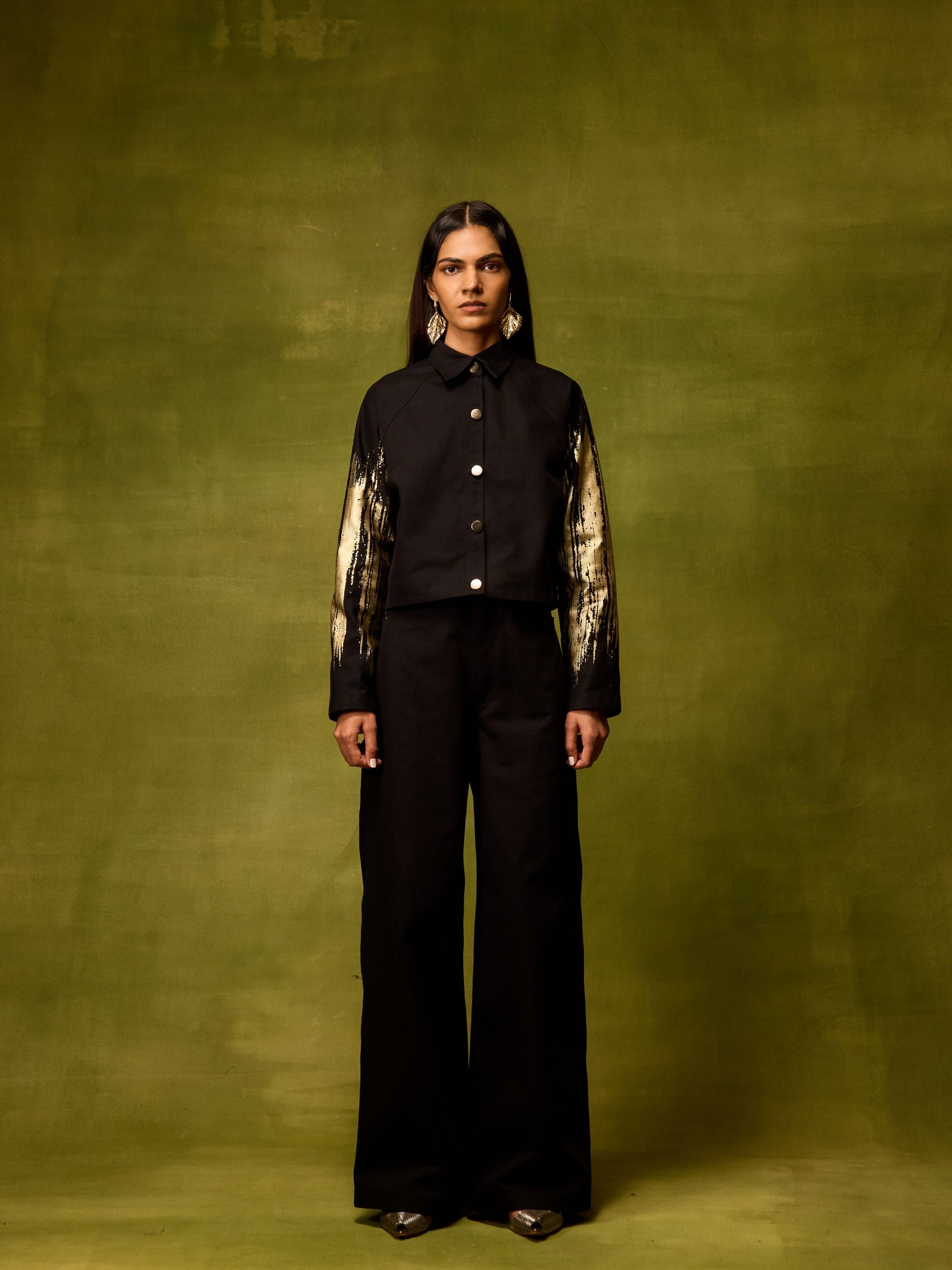 Twilight Black Straight Trousers