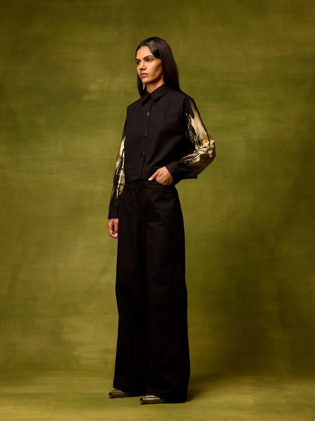 Twilight Gold Cropped Jacket