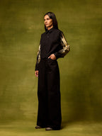 Twilight Black Straight Trousers