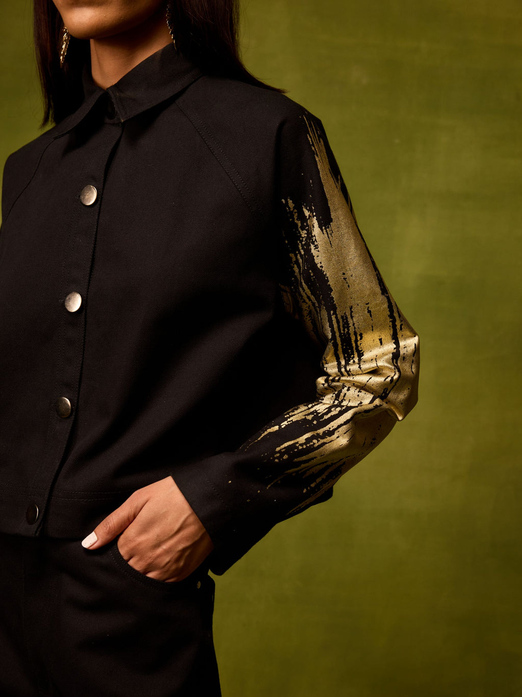 Twilight Gold Cropped Jacket