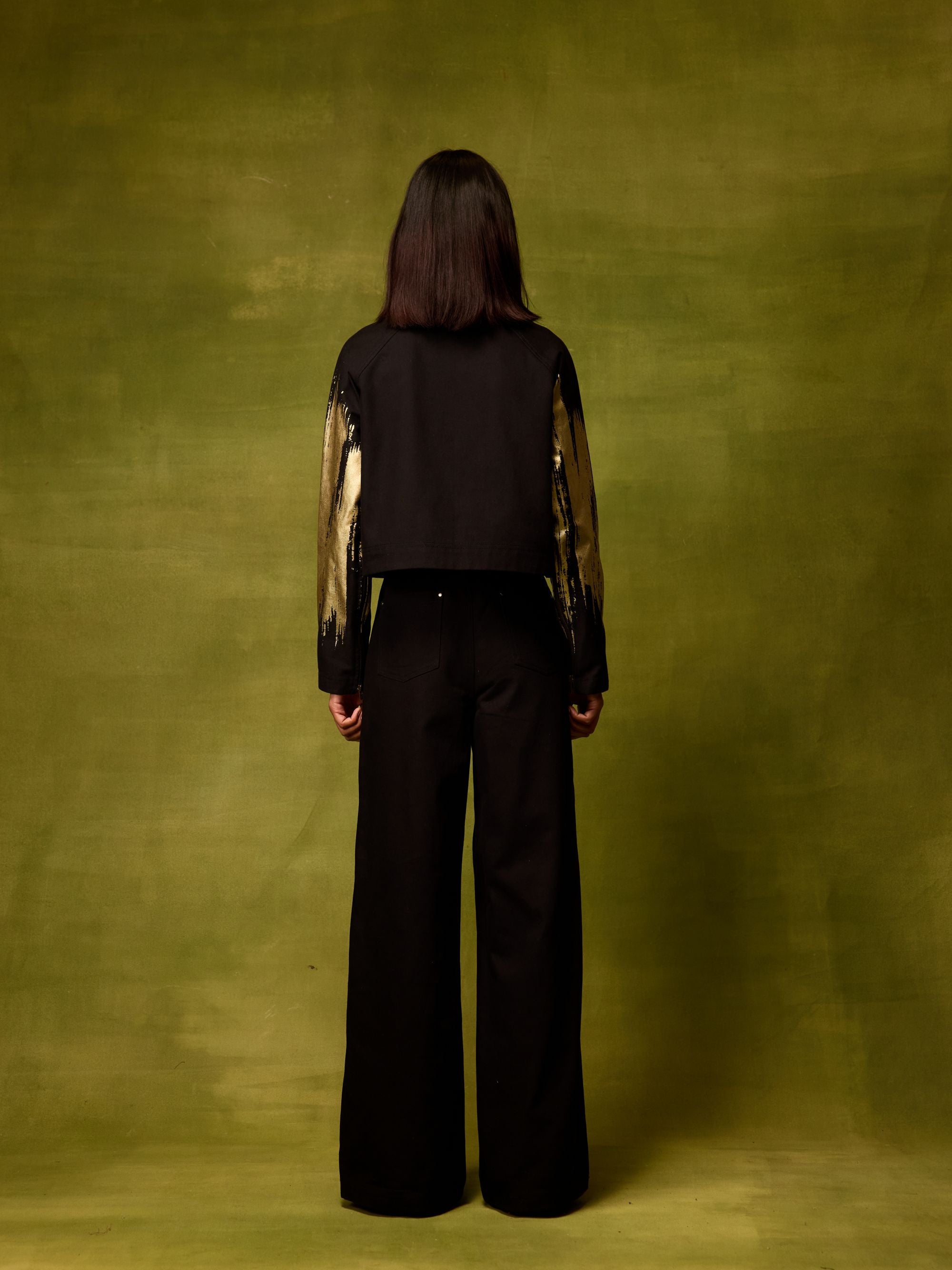 Twilight Black Straight Trousers