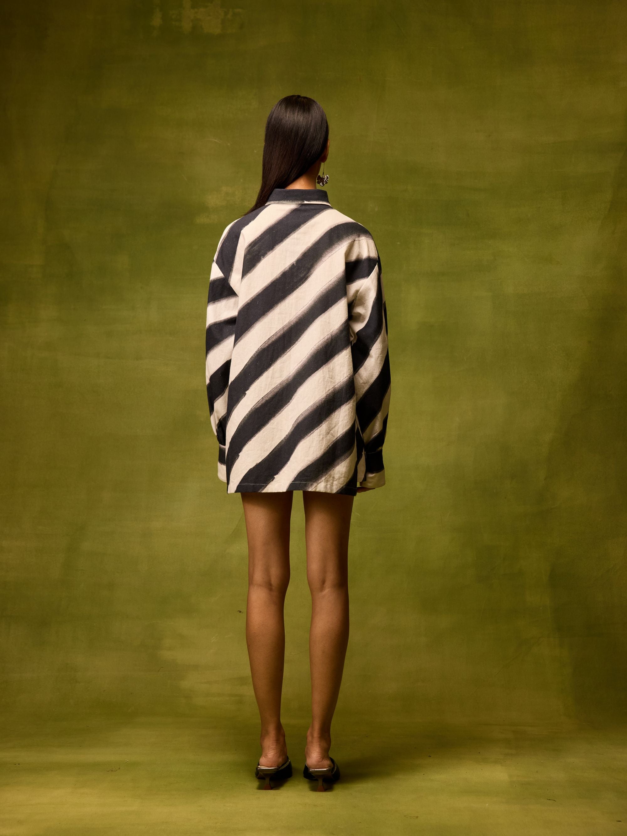 Vienna Stripe Mini Skirt