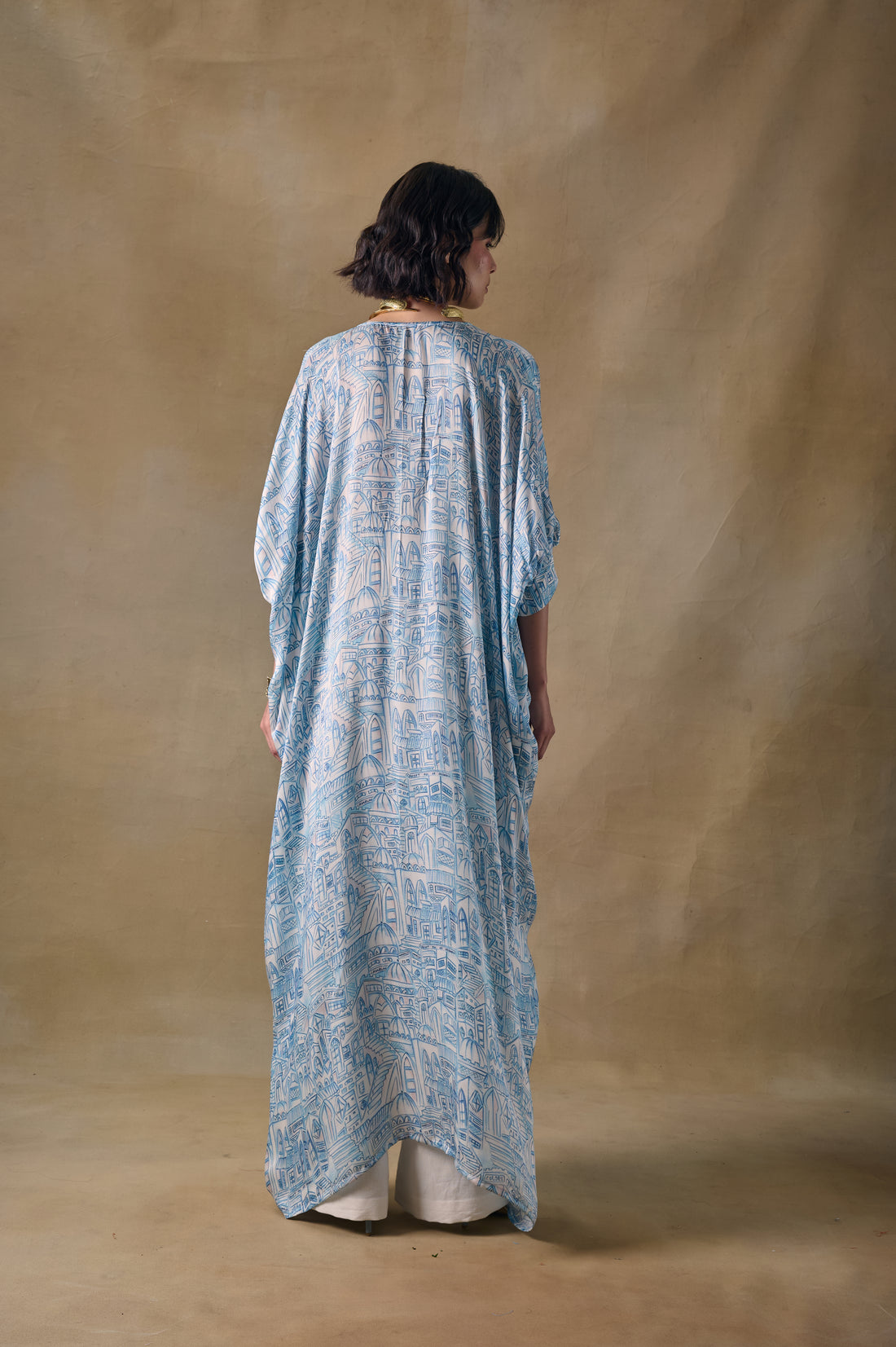 Blue Landscape Kaftan