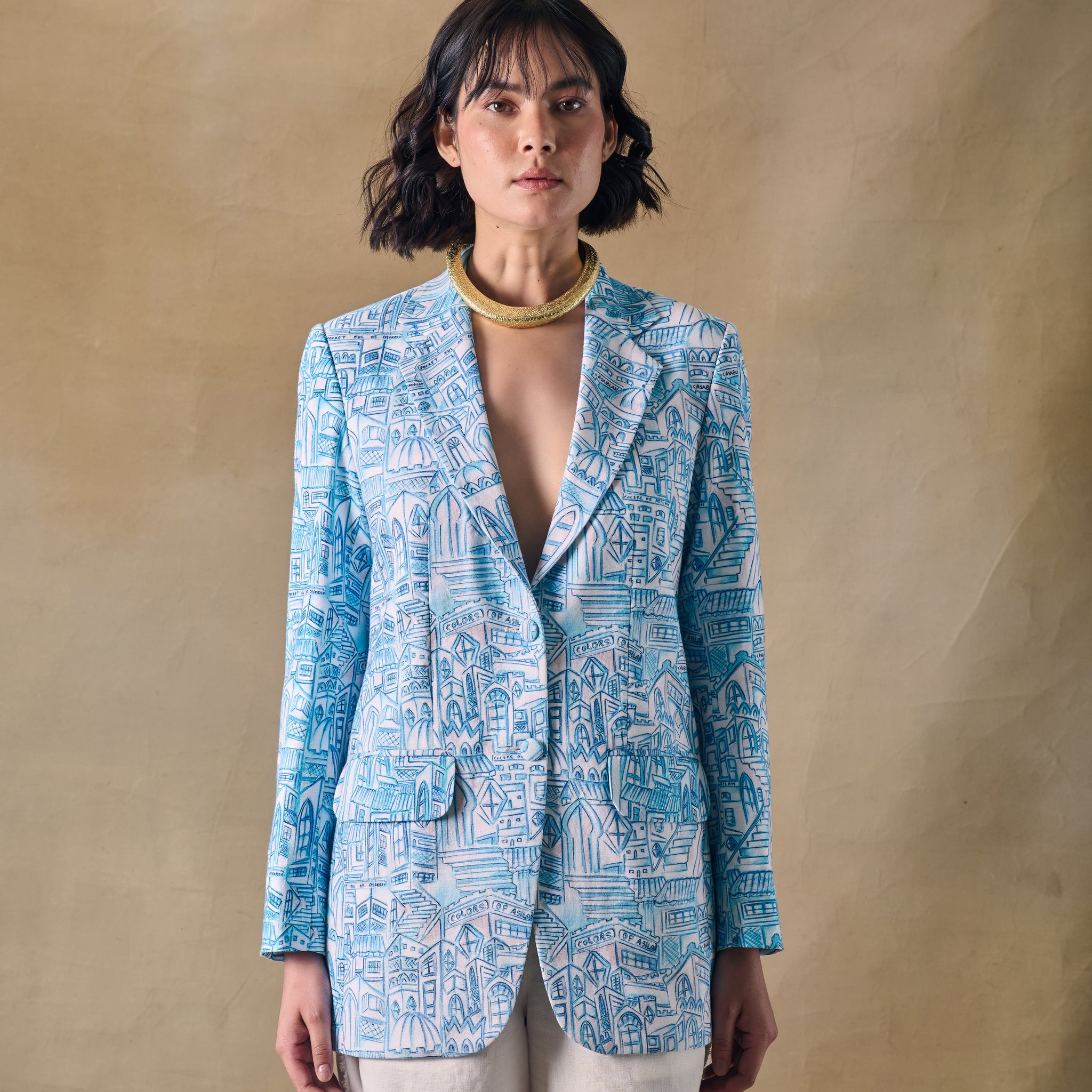 Blue Landscape Blazer