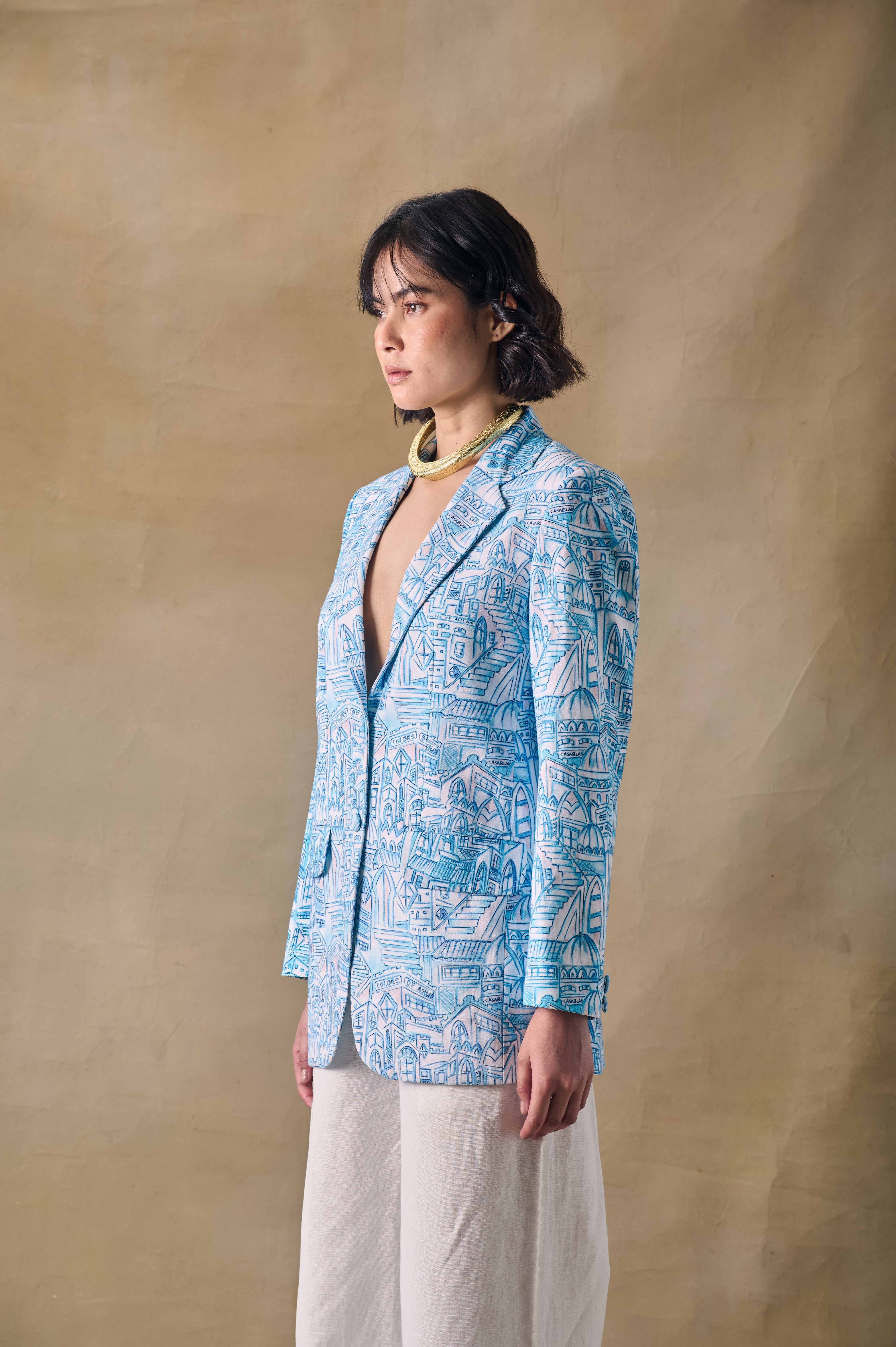 Blue Landscape Blazer