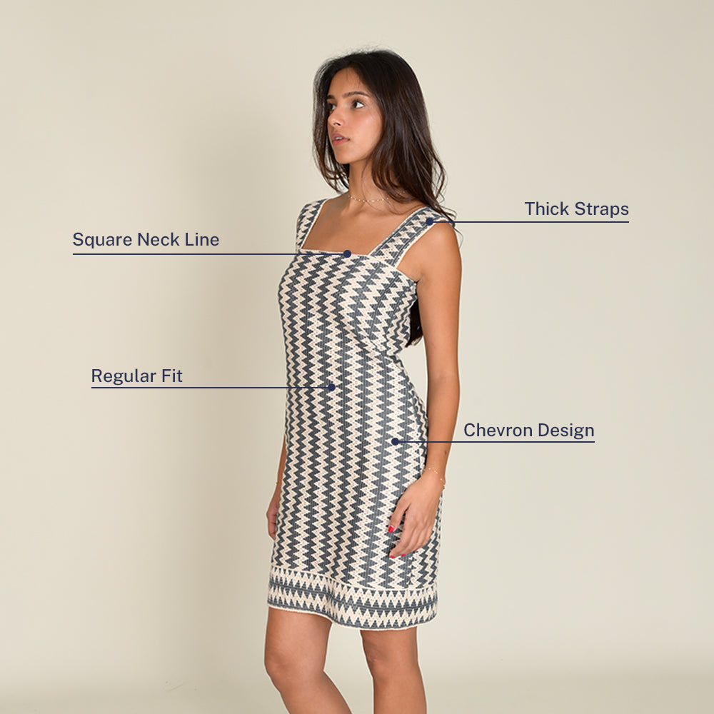Chevron Short Dress