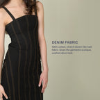 Contour Denim Maxi Dress (Twill)