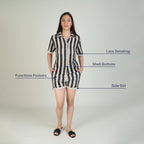Chevron Co-ord Set ( Shirt and Shorts)