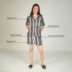 Chevron Co-ord Set ( Shirt and Pant)