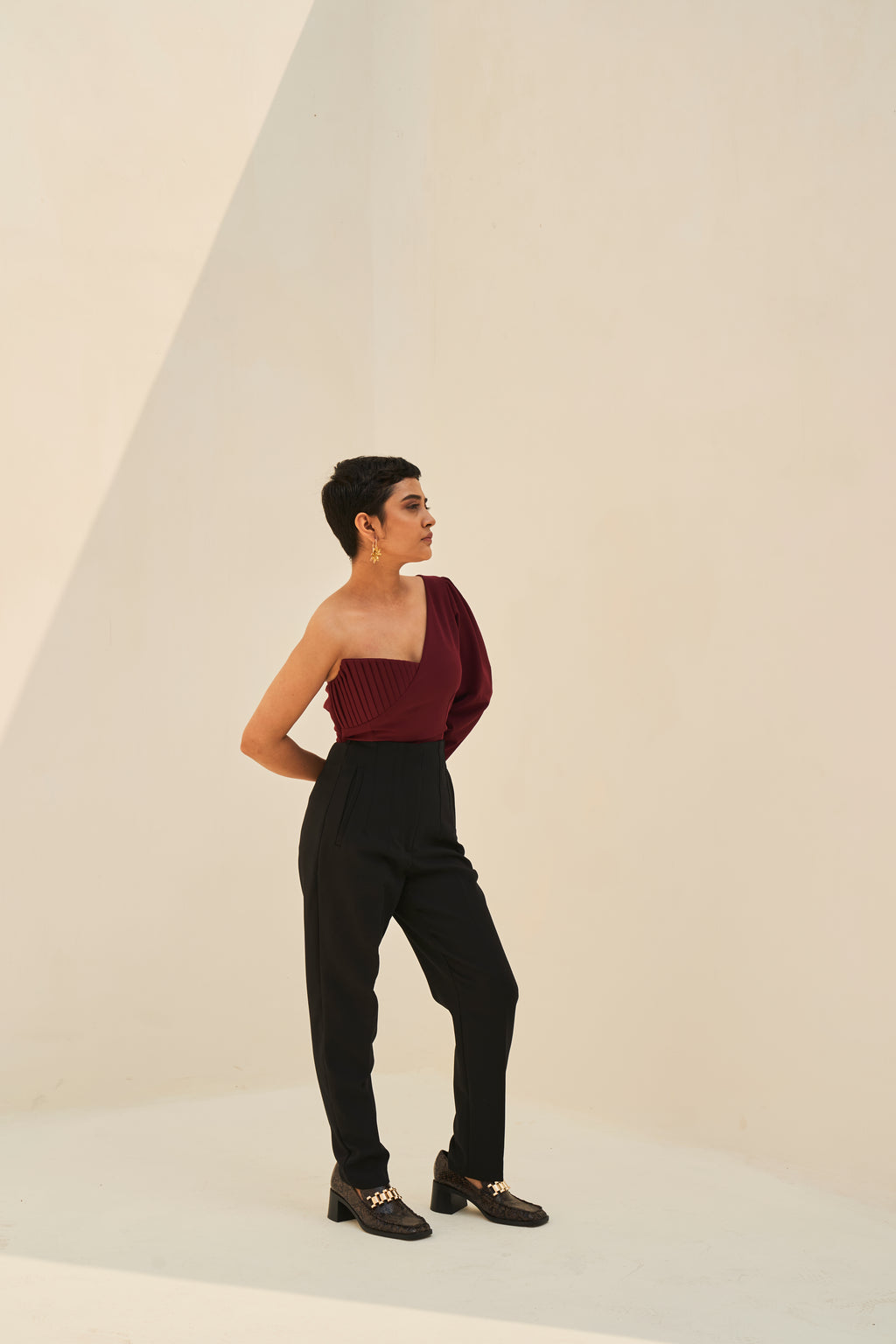 ZINNIA CREPE TOP