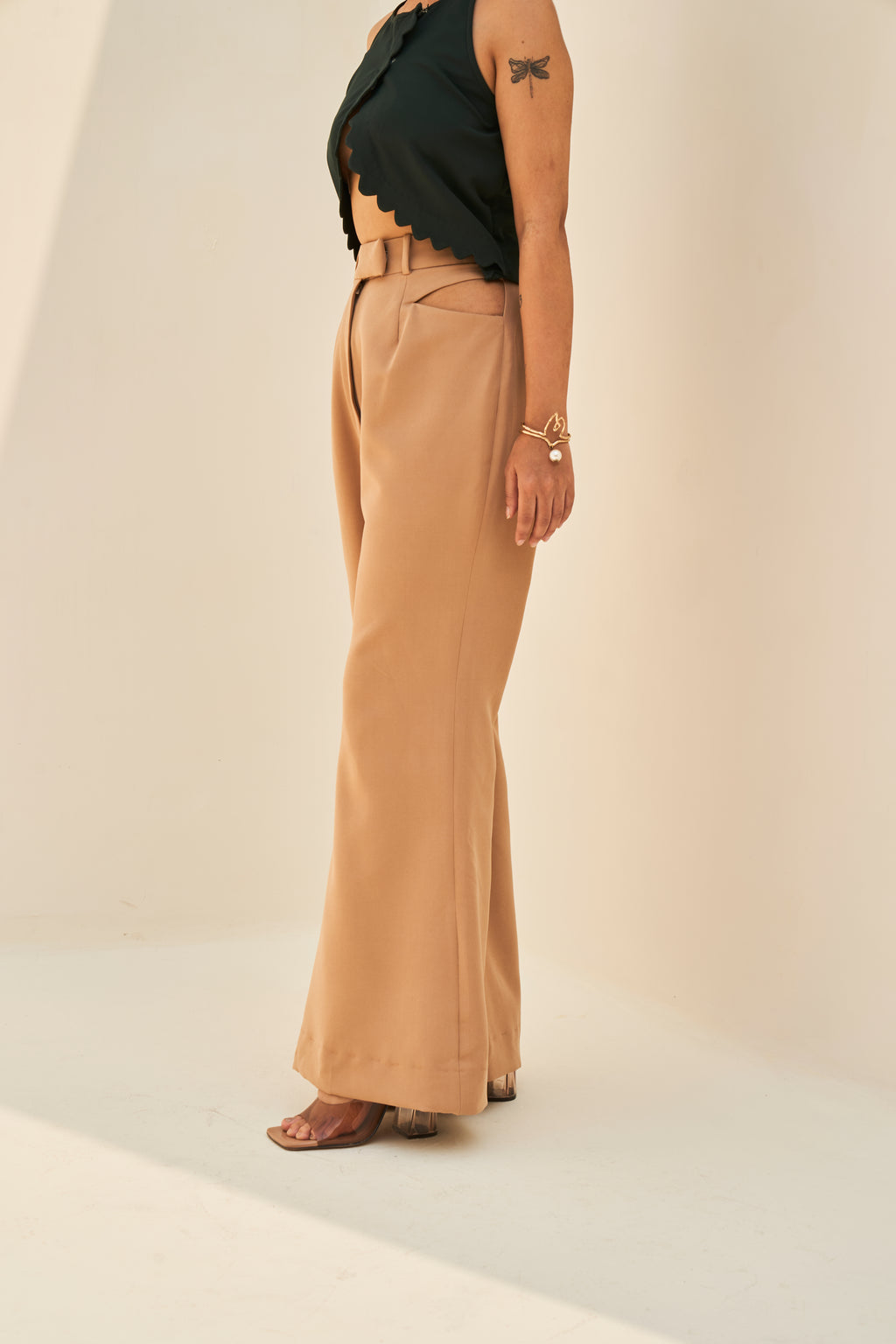 PAPILLION CREPE PANTS