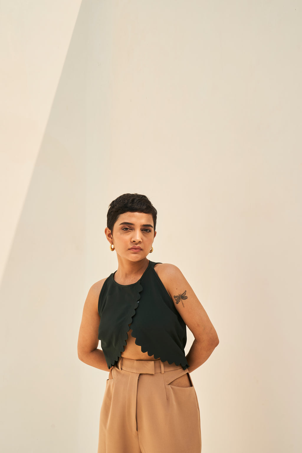 PAPPILLION CREPE TOP