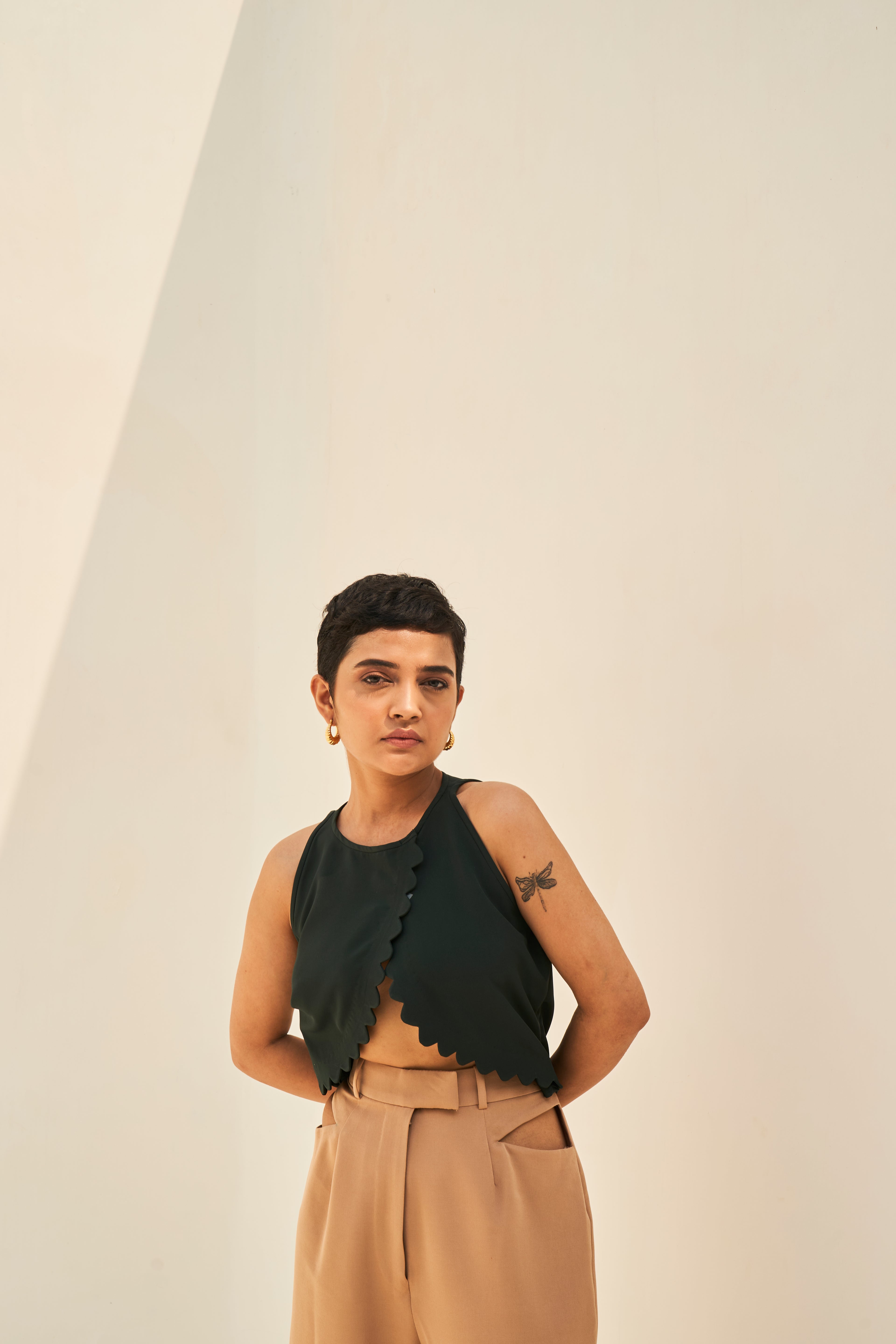 PAPPILLION CREPE TOP