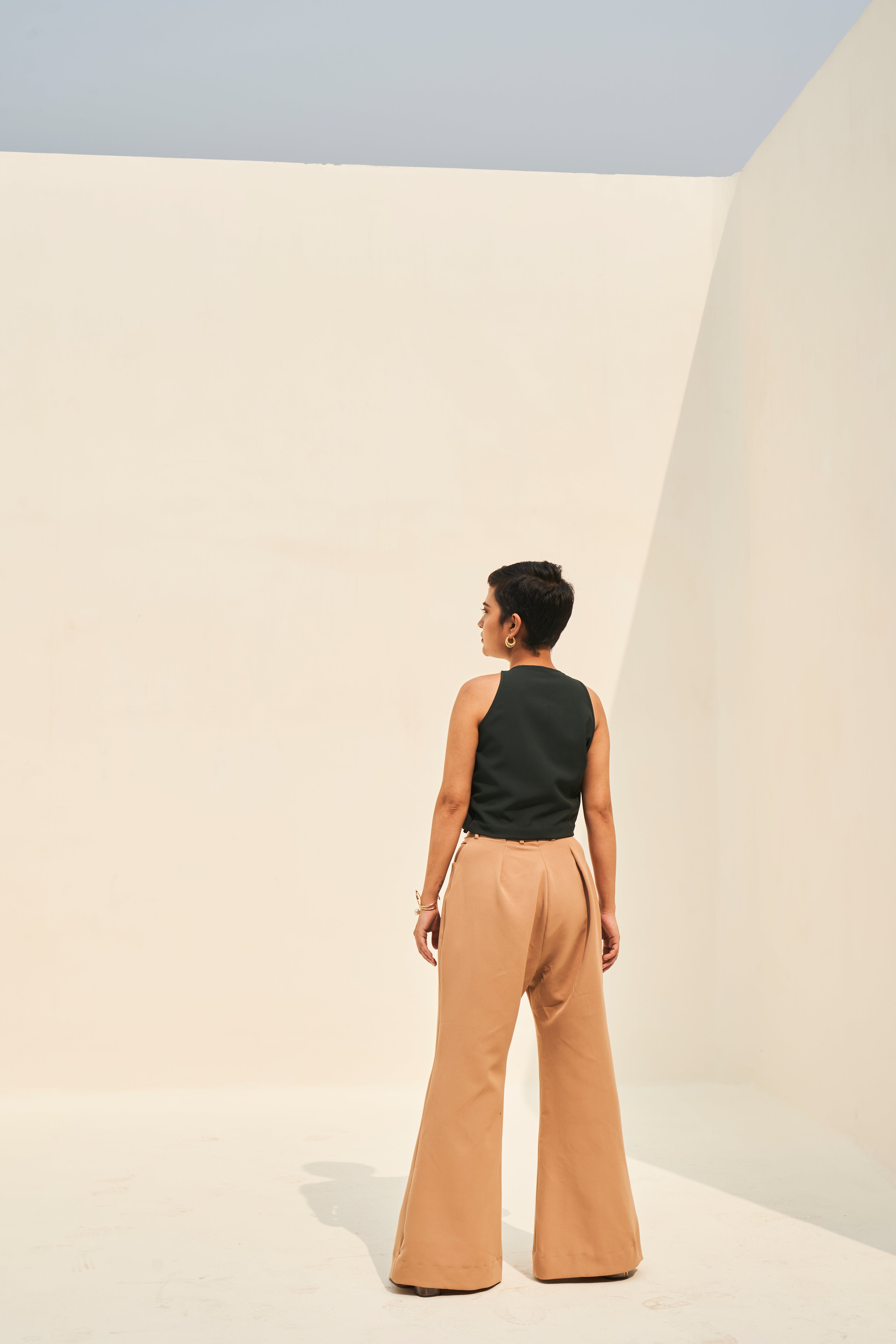 PAPILLION CREPE PANTS