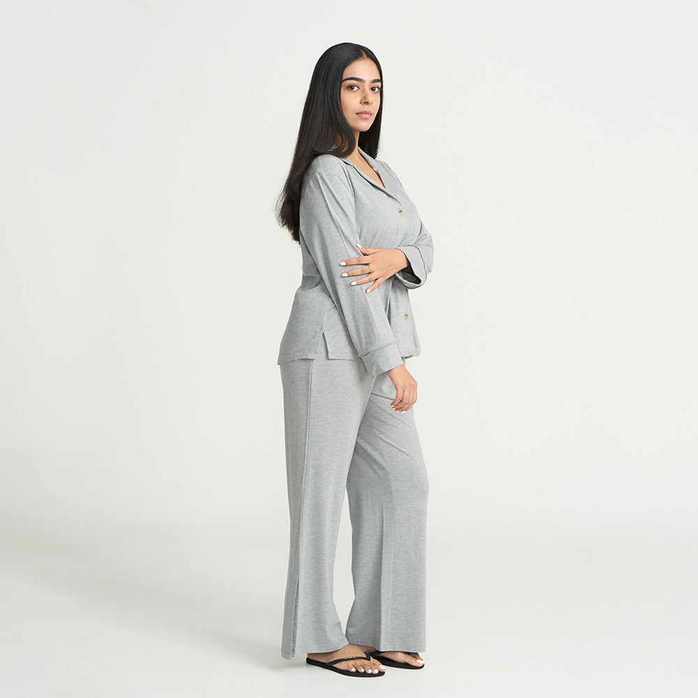 Women's Pyjama Set - Pant & Long Sleeve Shirt