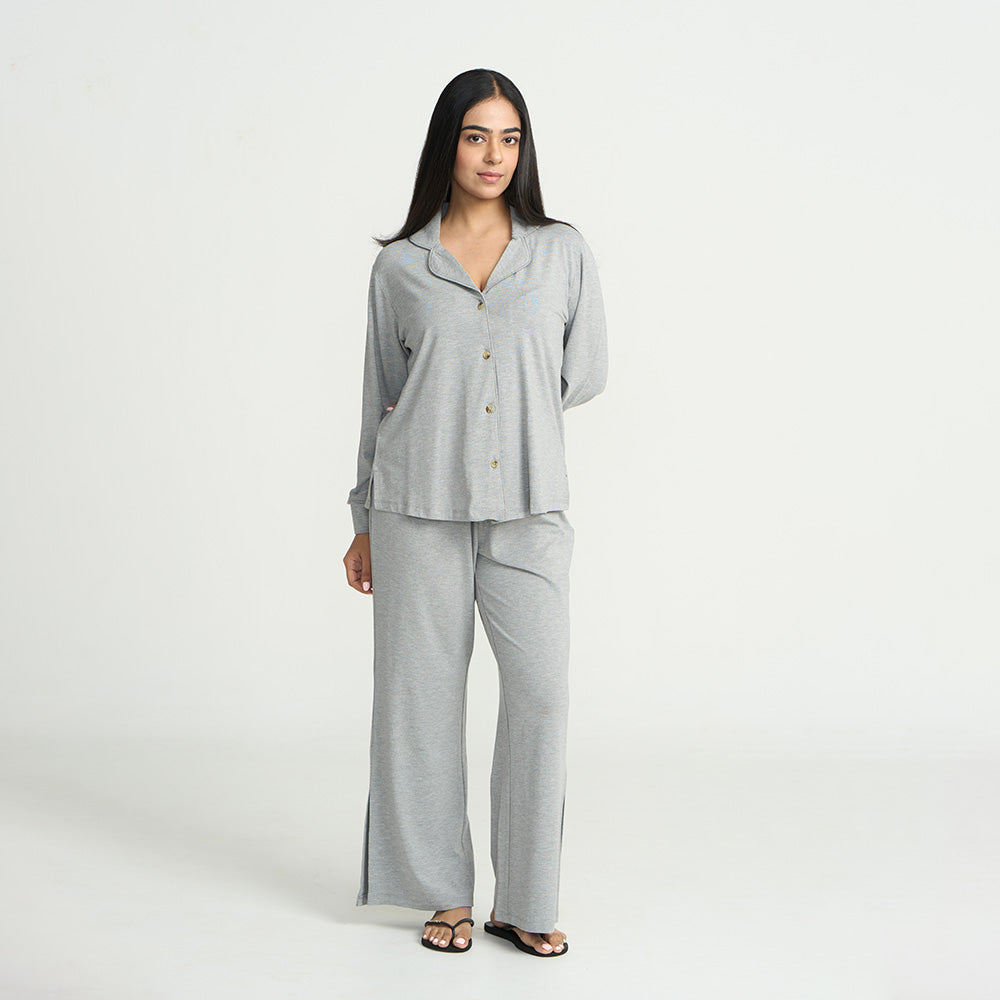 Women's Pyjama Set - Pant & Long Sleeve Shirt