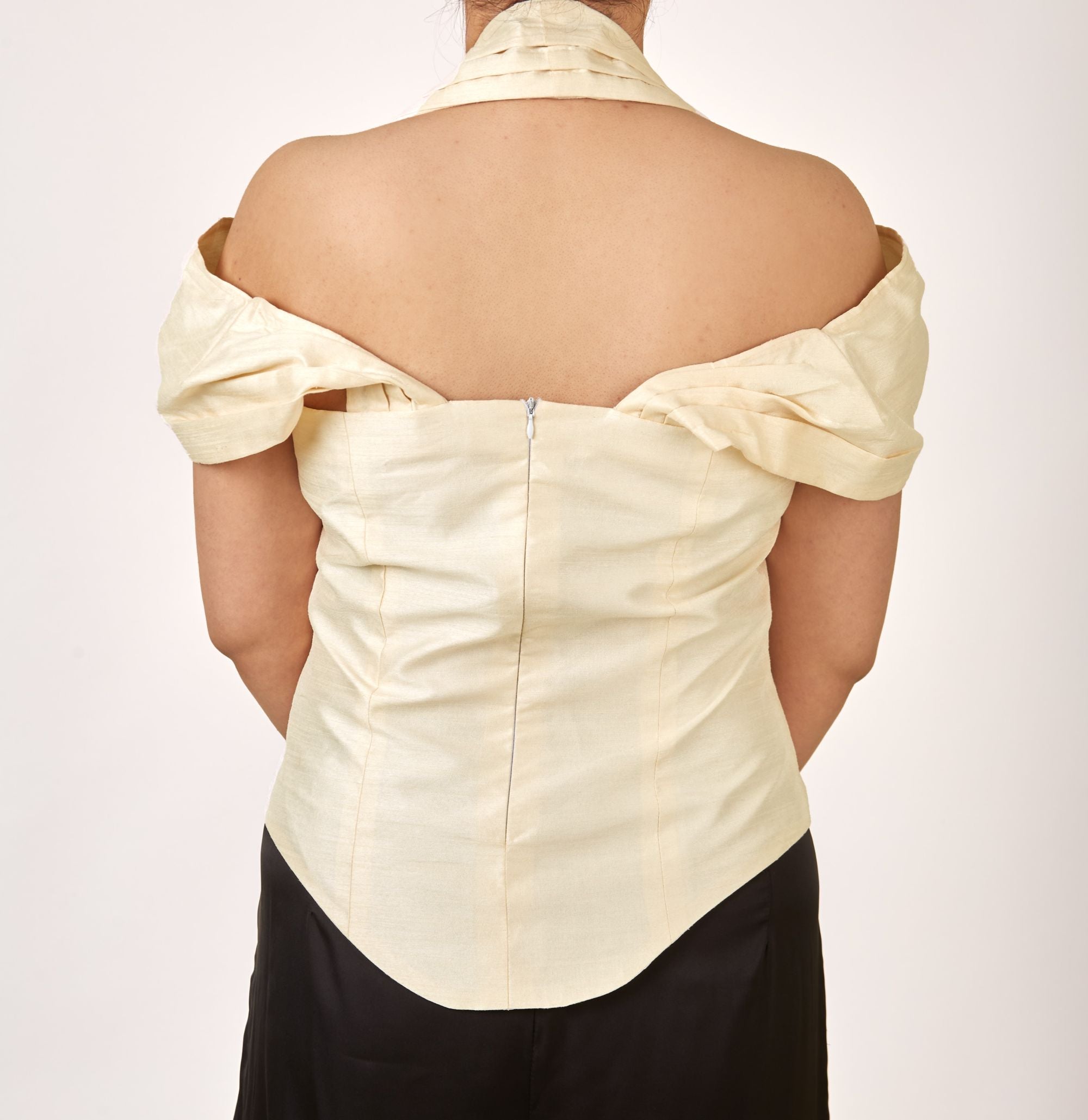 Nightfall Cream Corset Top