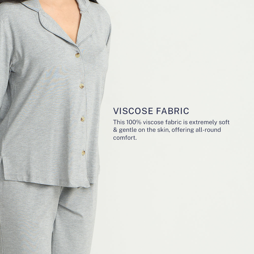 Women's Pyjama Set - Pant & Long Sleeve Shirt
