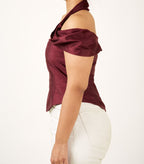 Nightfall Wine Corset Top